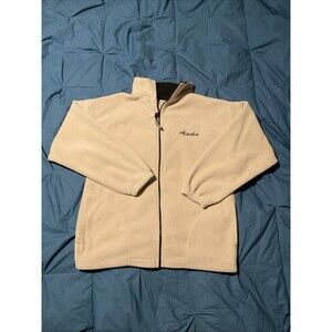 Vintage San Francisco Fleecewear Alaska Medium Men Full Zip Fleece Jacket Beige